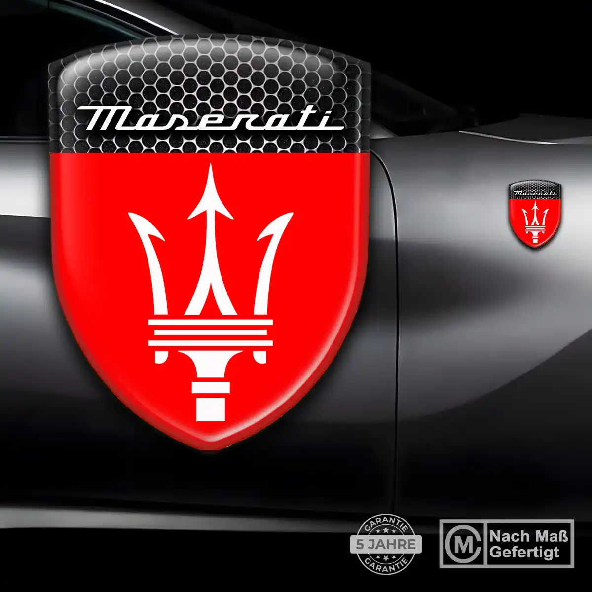 Maserati Wappen Aufkleber Emblem Auto Stilvolles Design