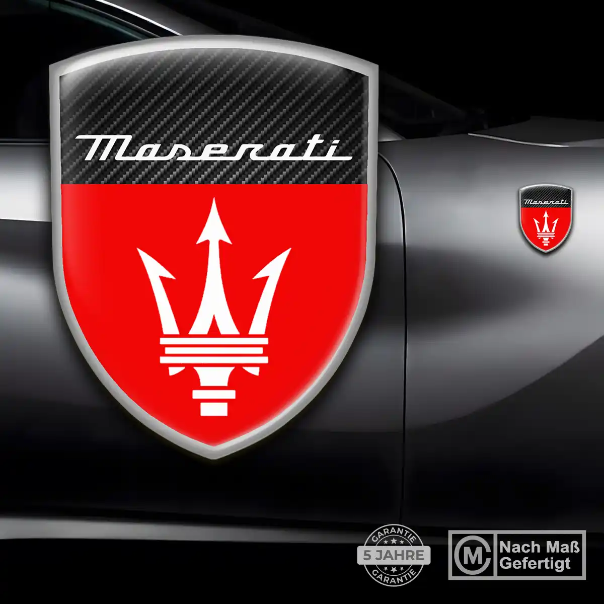 Maserati Wappen Aufkleber Stilvolles Design