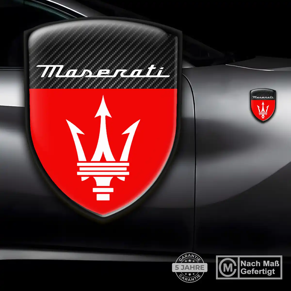 Maserati Wappen Emblem Aufkleber Auto Stilvolles Design