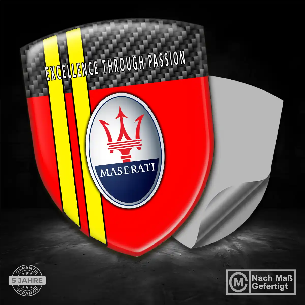 Maserati Wappen Emblem Auto Premium-Edition