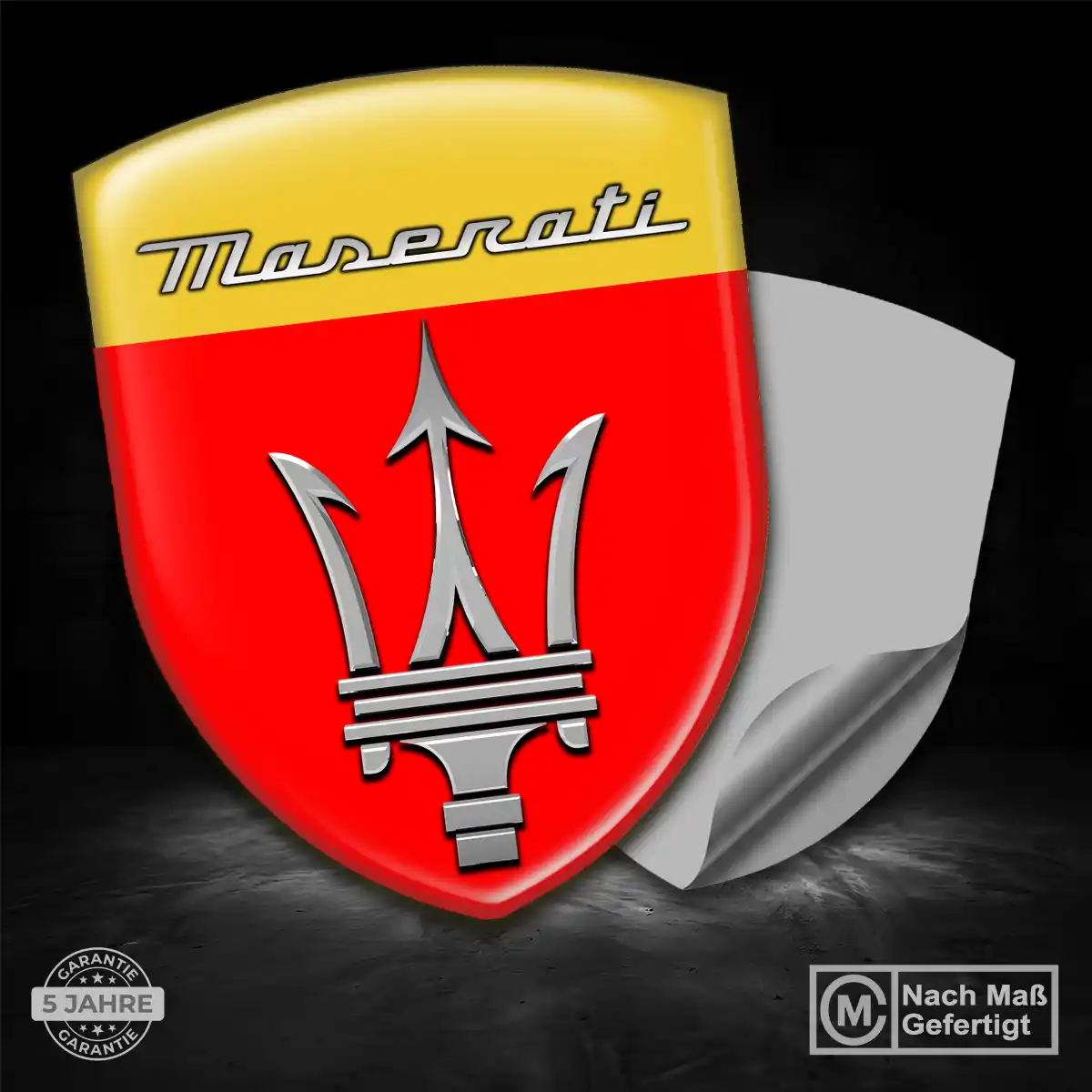 Maserati Wappen Emblem Auto Stilvolles Design