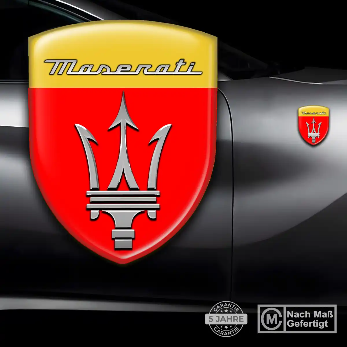 Maserati Wappen Emblem Auto Stilvolles Design