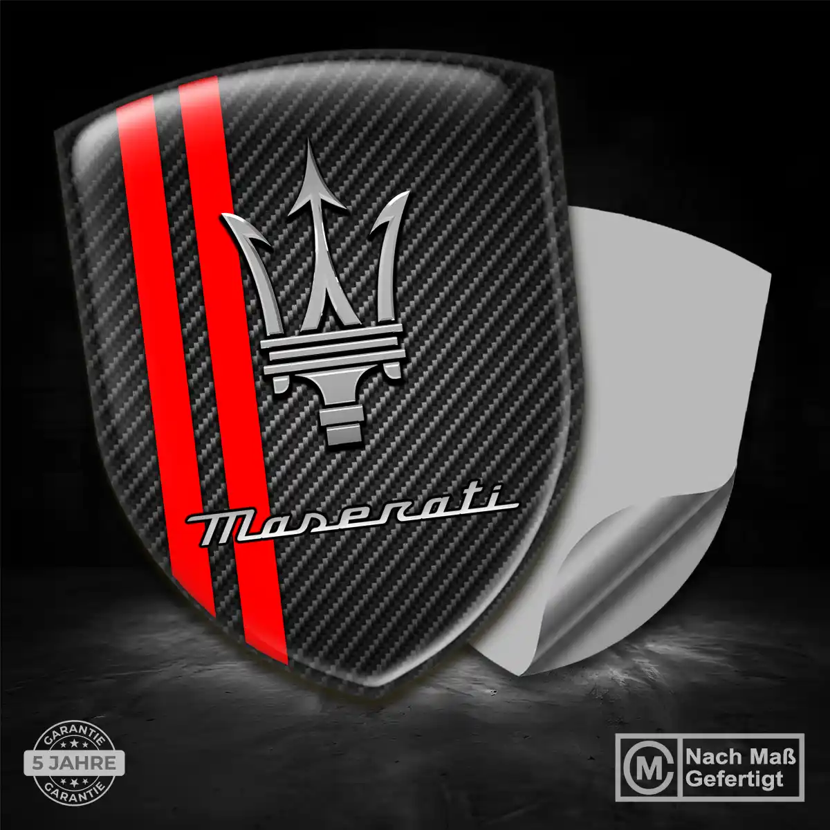 Maserati Wappen Emblem Stilvolles Design