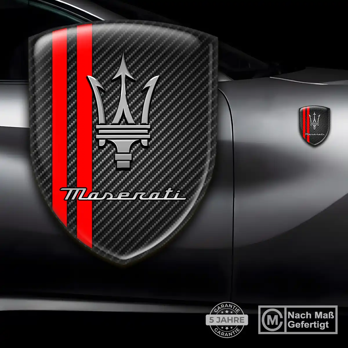 Maserati Wappen Emblem Stilvolles Design