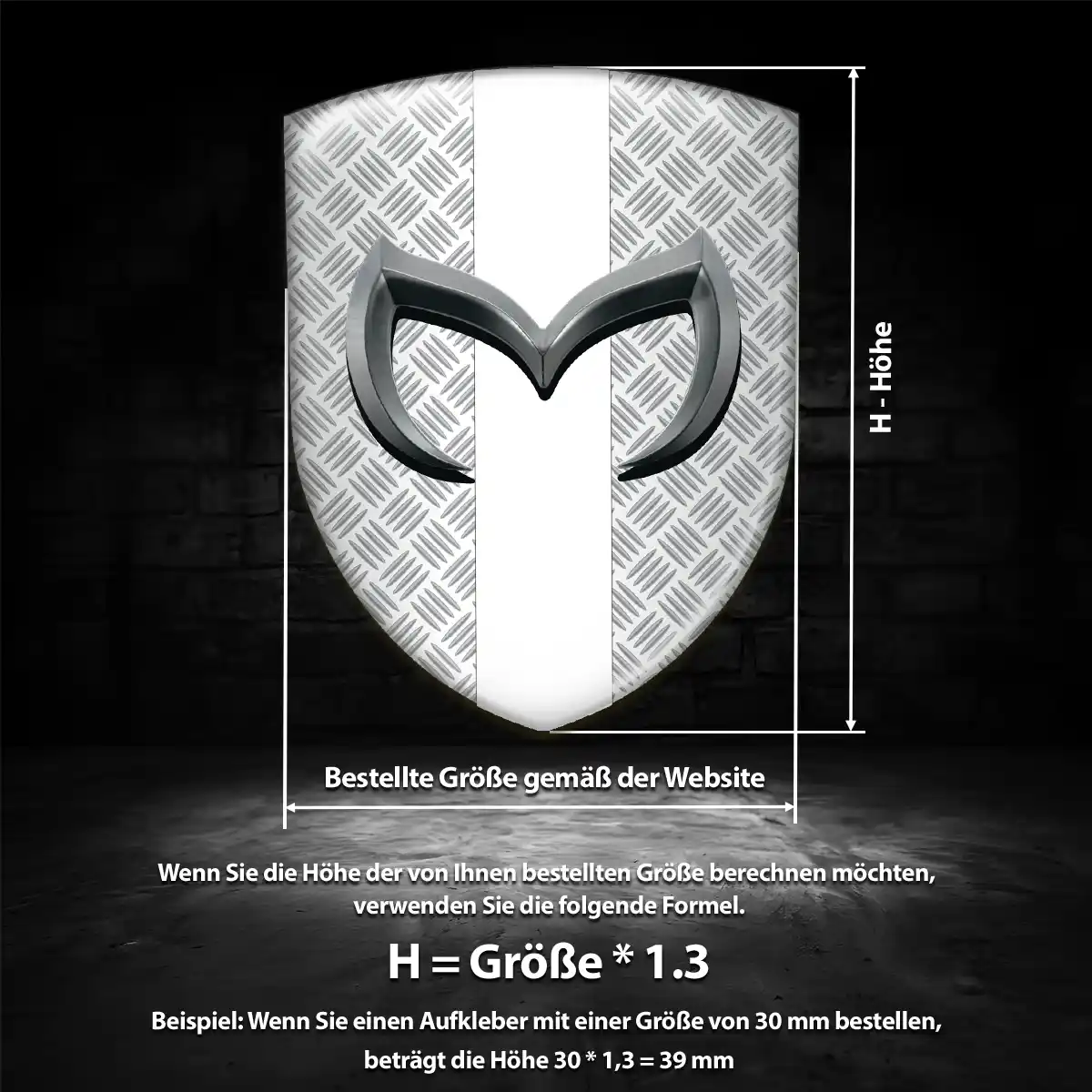 Mazda 3D Gel Aufkleber Emblem Auto Stilvolles Design