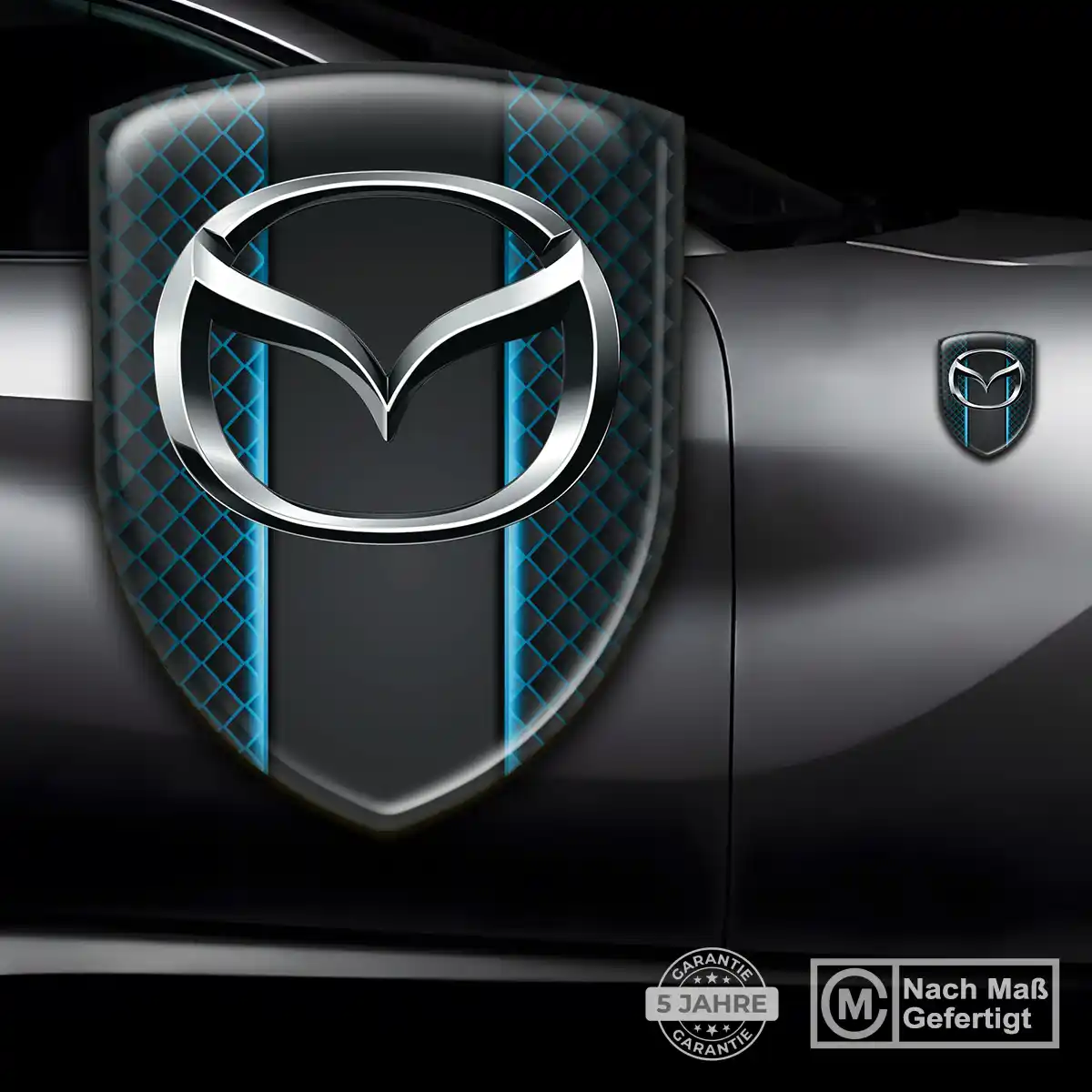 Mazda 3D Gel Aufkleber Emblem Stilvolles Design