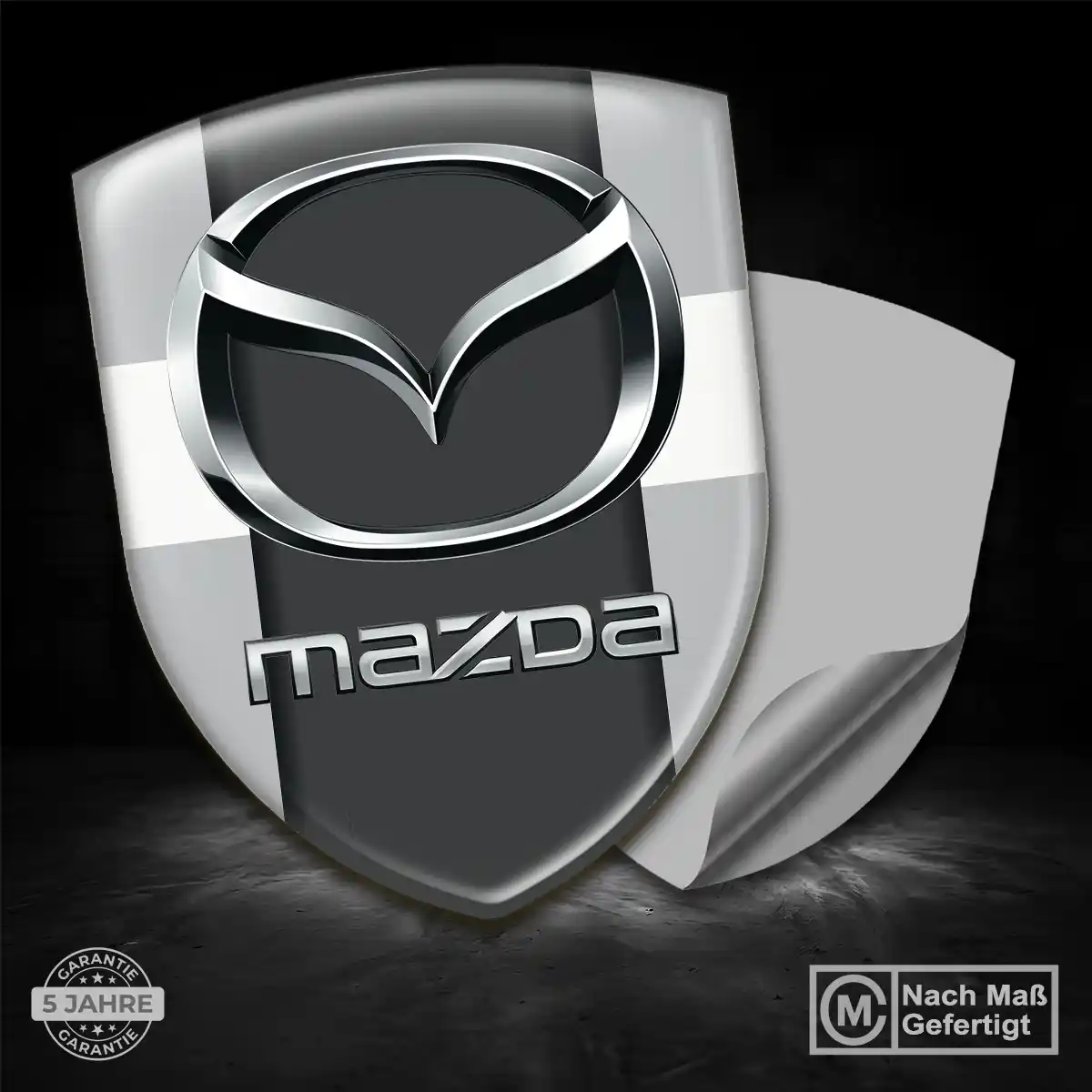 Mazda 3D Gel Aufkleber Silikon Auto Stilvolles Design
