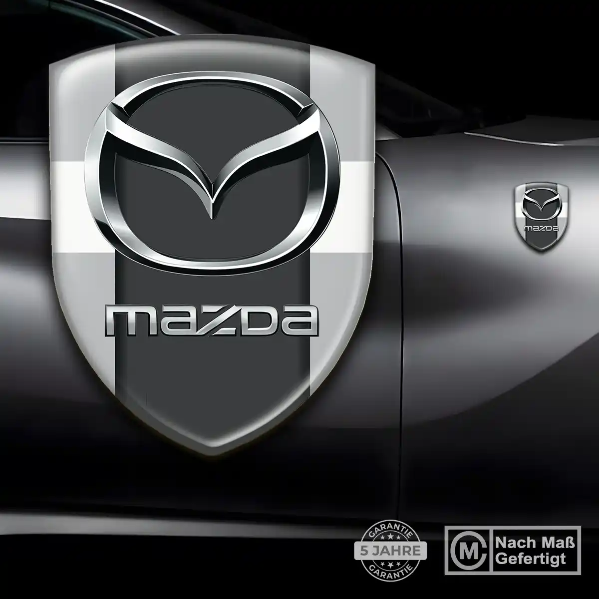 Mazda 3D Gel Aufkleber Silikon Auto Stilvolles Design
