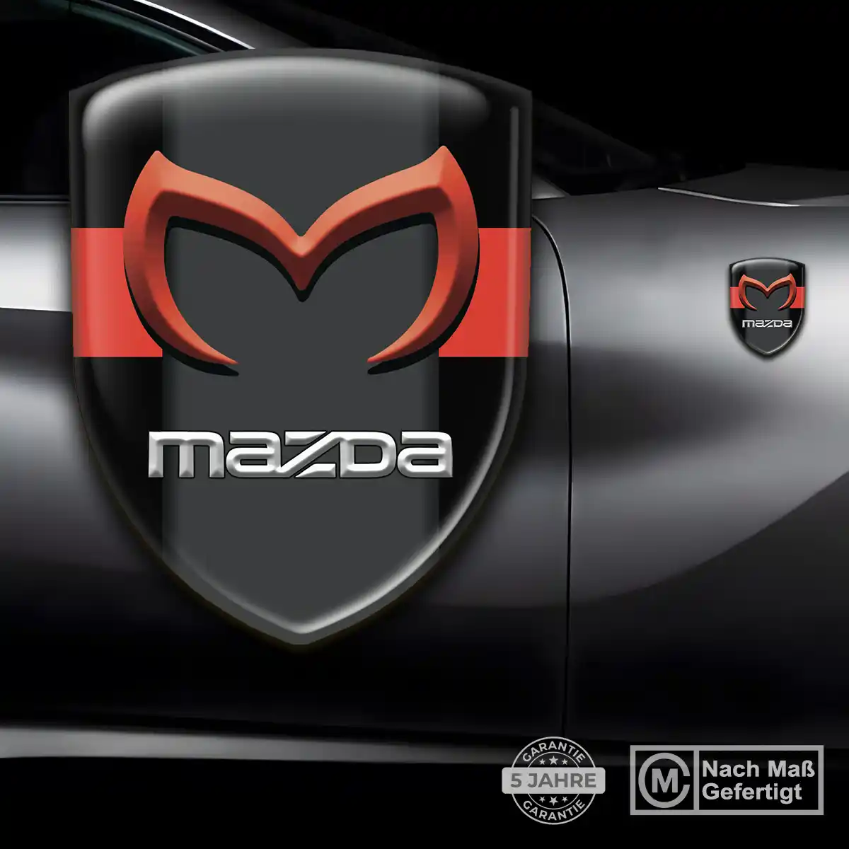 Mazda 3D Gel Aufkleber Silikon Stilvolles Design