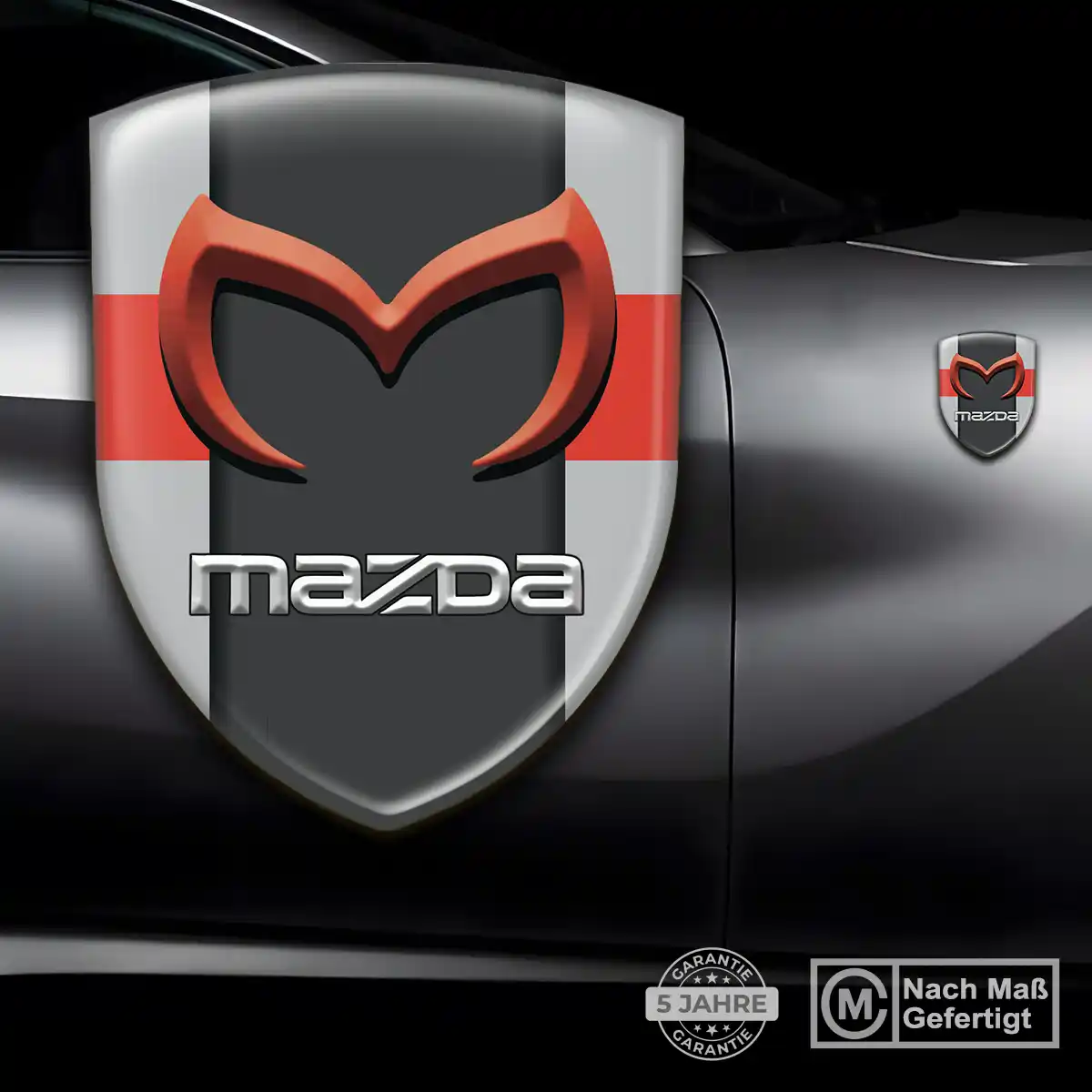 Mazda 3D Gel Aufkleber Stilvolles Design
