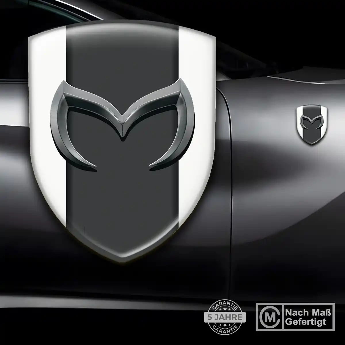 Mazda Aufkleber 3D Gel Emblem Stilvolles Design