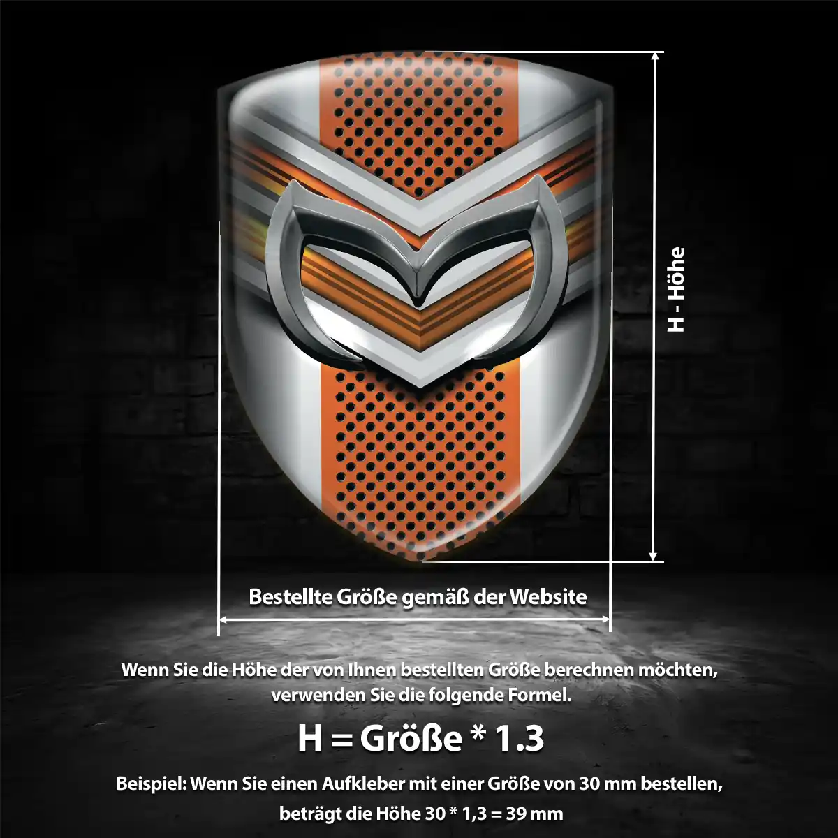 Mazda Aufkleber 3D Gel Embleme Auto Stilvolles Design