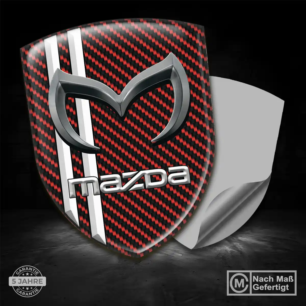 Mazda Aufkleber 3D Gel Embleme Stilvolles Design