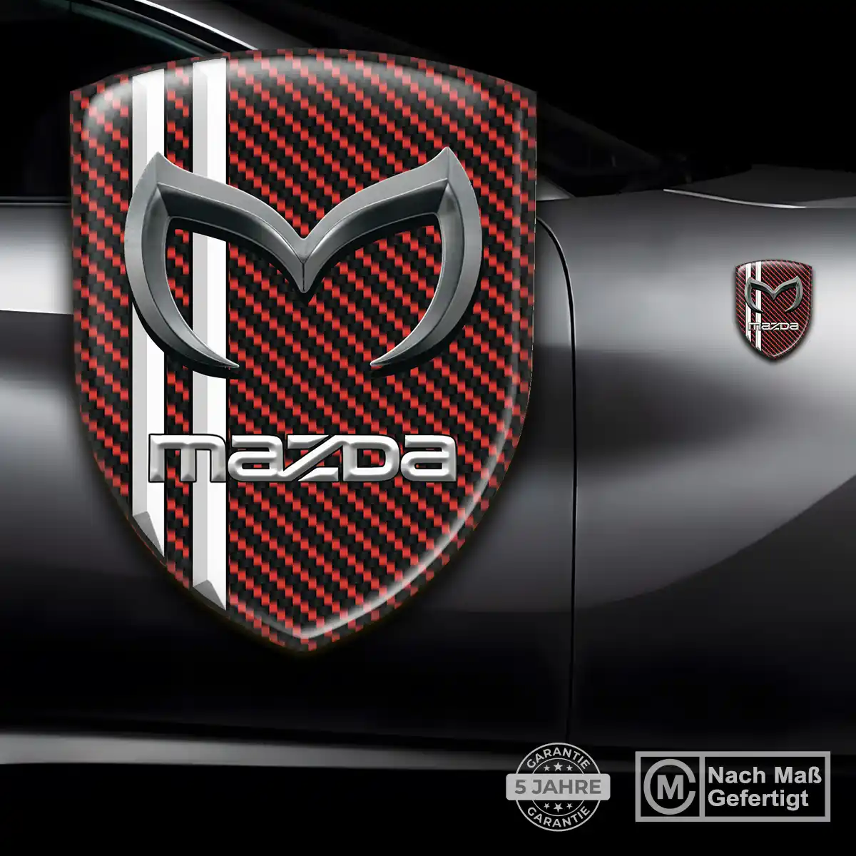 Mazda Aufkleber 3D Gel Embleme Stilvolles Design