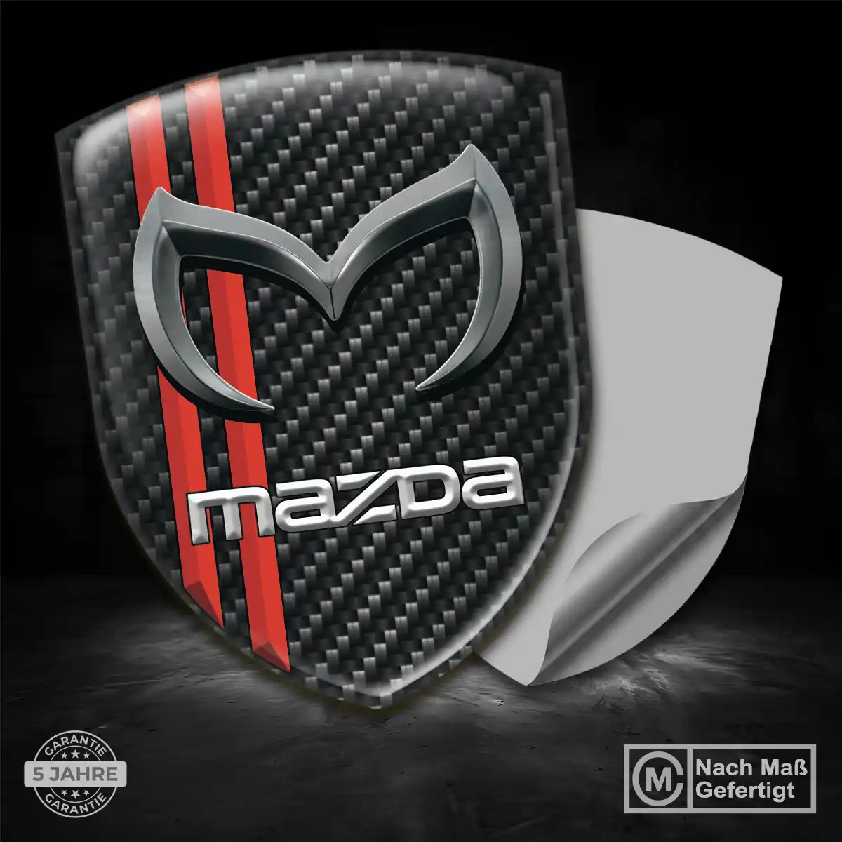 Mazda Aufkleber 3D Gel Silikon Auto Stilvolles Design