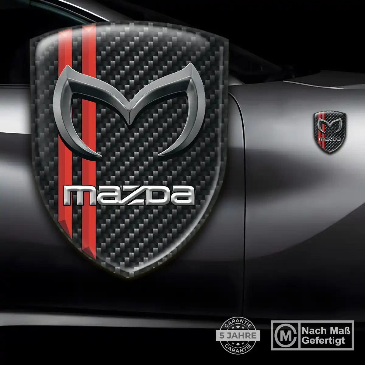 Mazda Aufkleber 3D Gel Silikon Auto Stilvolles Design