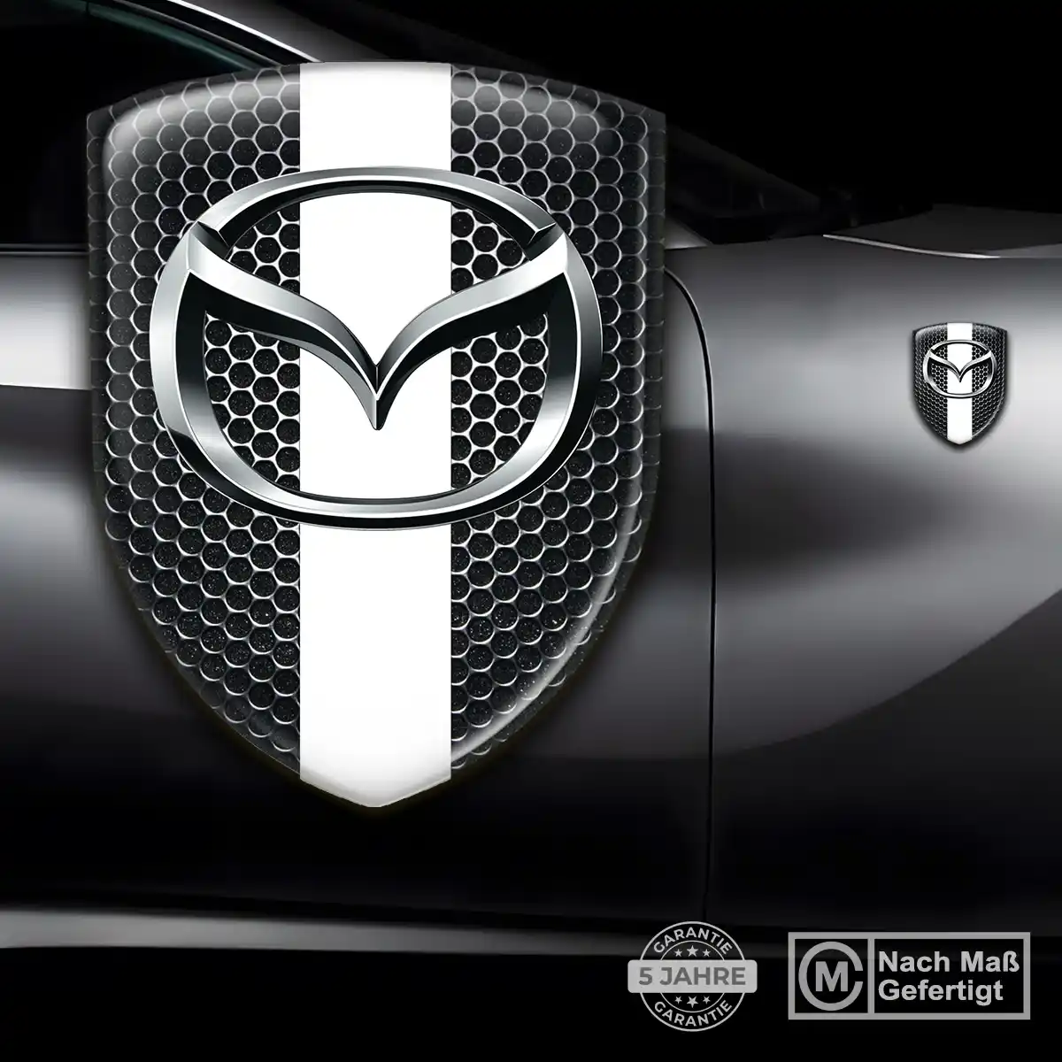 Mazda Aufkleber 3D Gel Wappen Auto Stilvolles Design