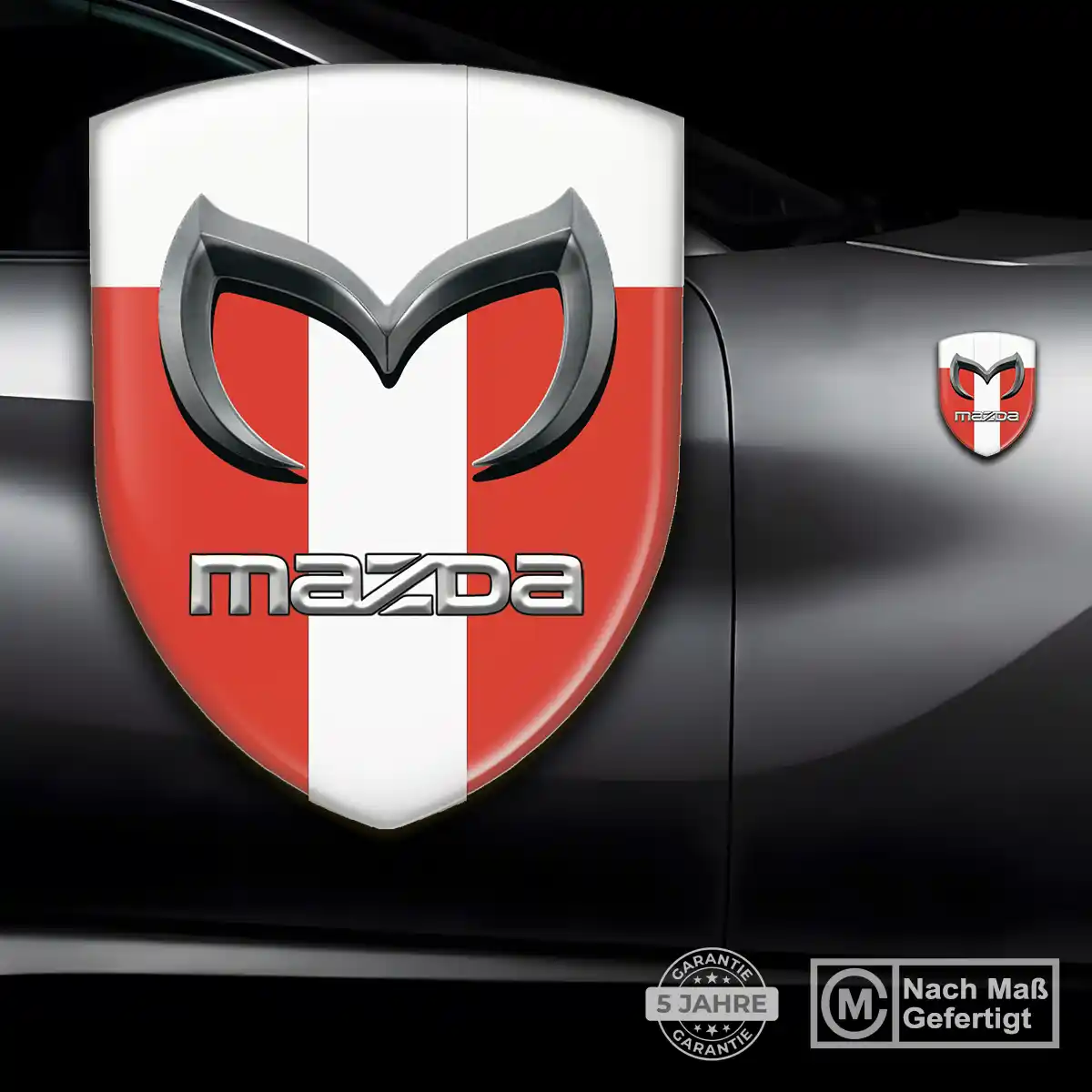 Mazda Aufkleber Emblem Wappen Stilvolles Design