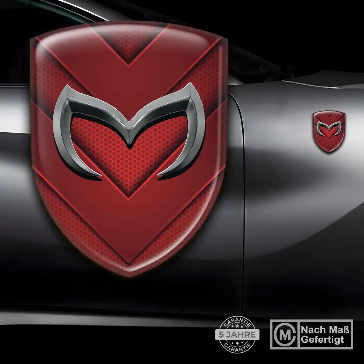Mazda Aufkleber Embleme Silikon Auto Stilvolles Design
