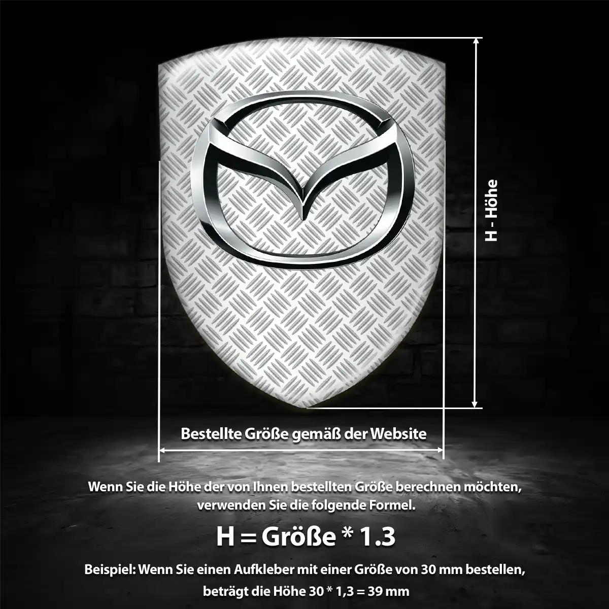 Mazda Aufkleber Embleme Silikon Hohe Qualität