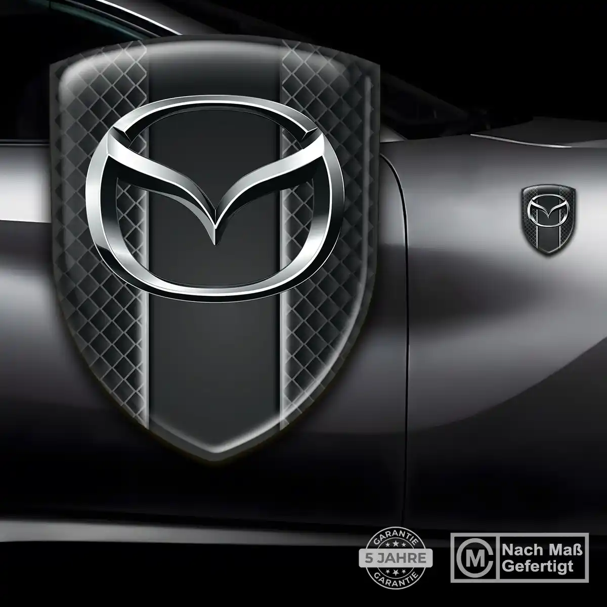 Mazda Aufkleber Silikon Embleme Auto Stilvolles Design