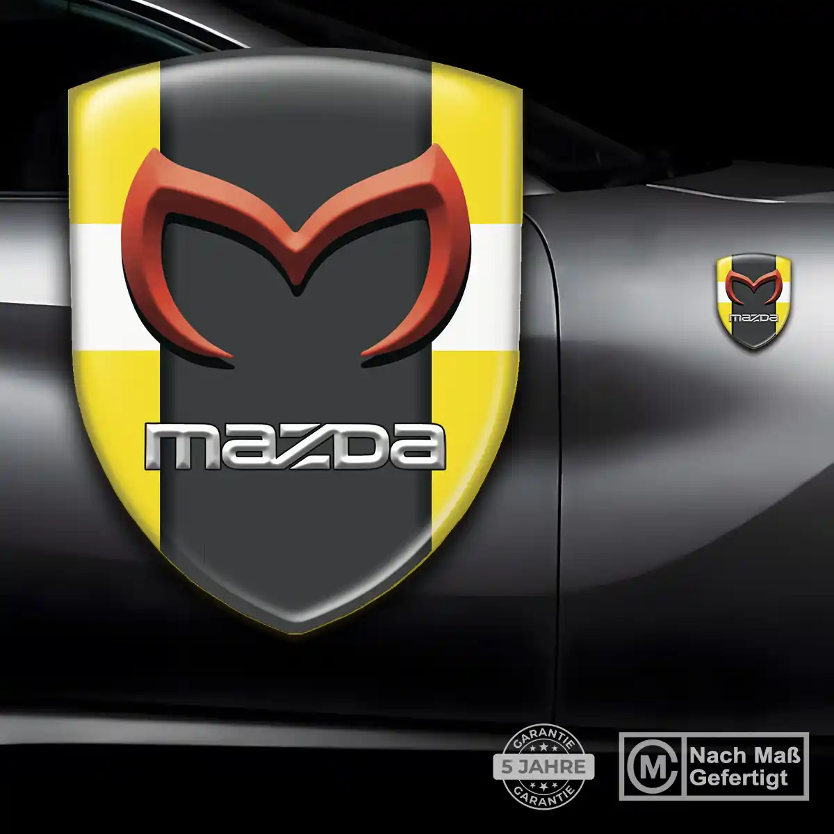 Mazda Aufkleber Wappen Emblem Stilvolles Design