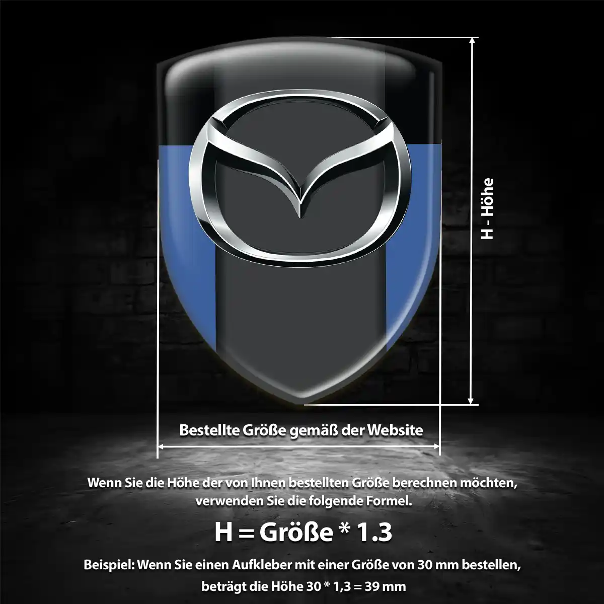 Mazda Emblem Auto Hohe Qualität