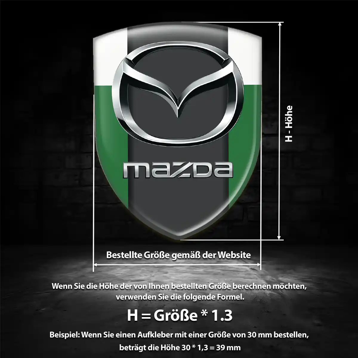 Mazda Emblem Auto Stilvolles Design