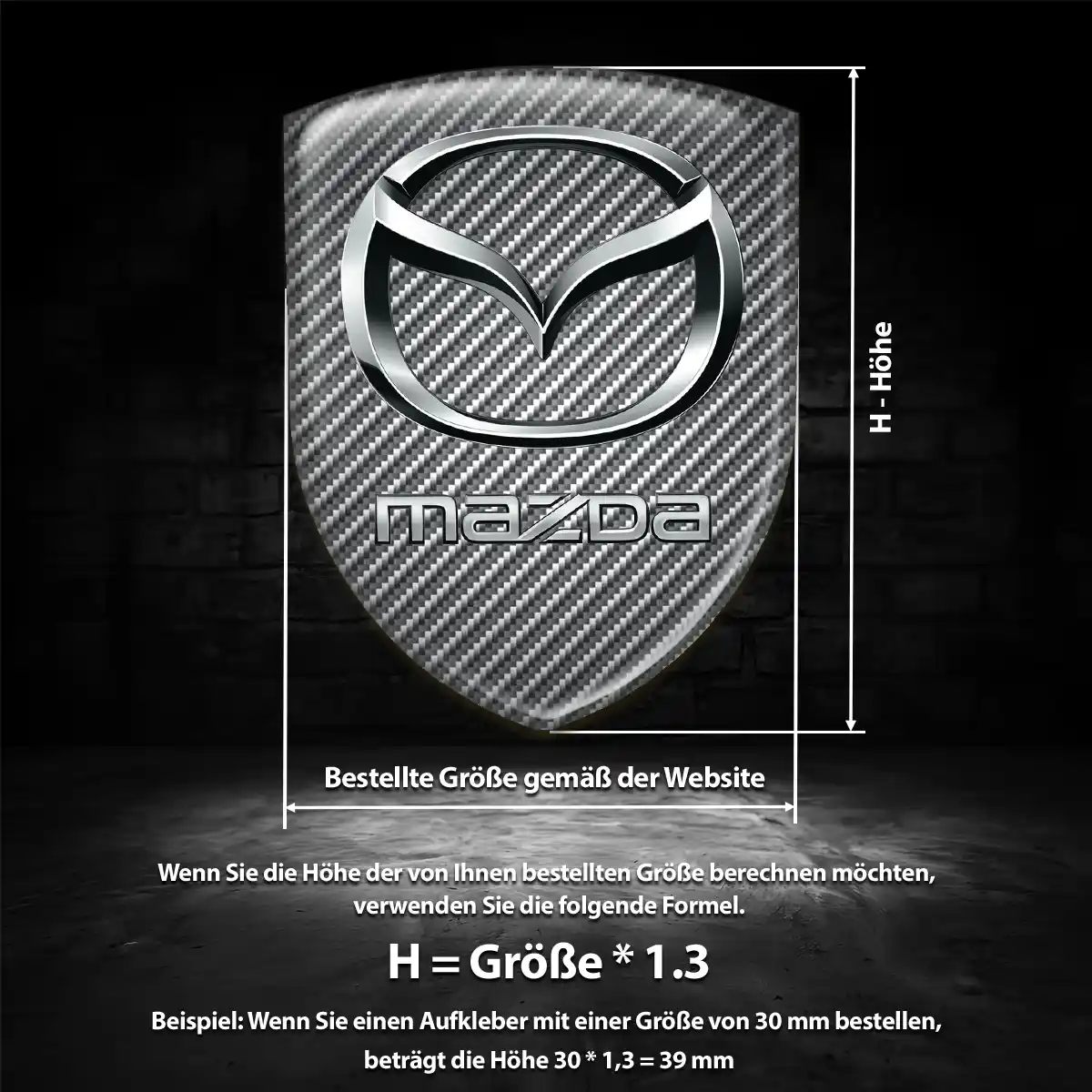Mazda Emblem Hohe Qualität