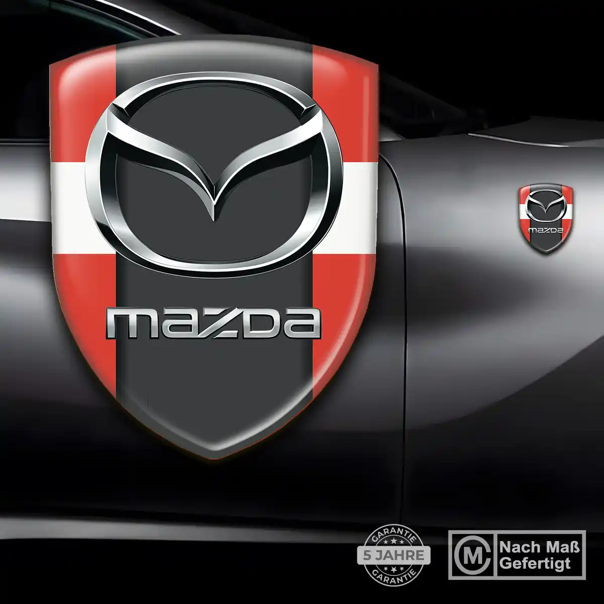 Mazda Emblem Wappen Auto Stilvolles Design