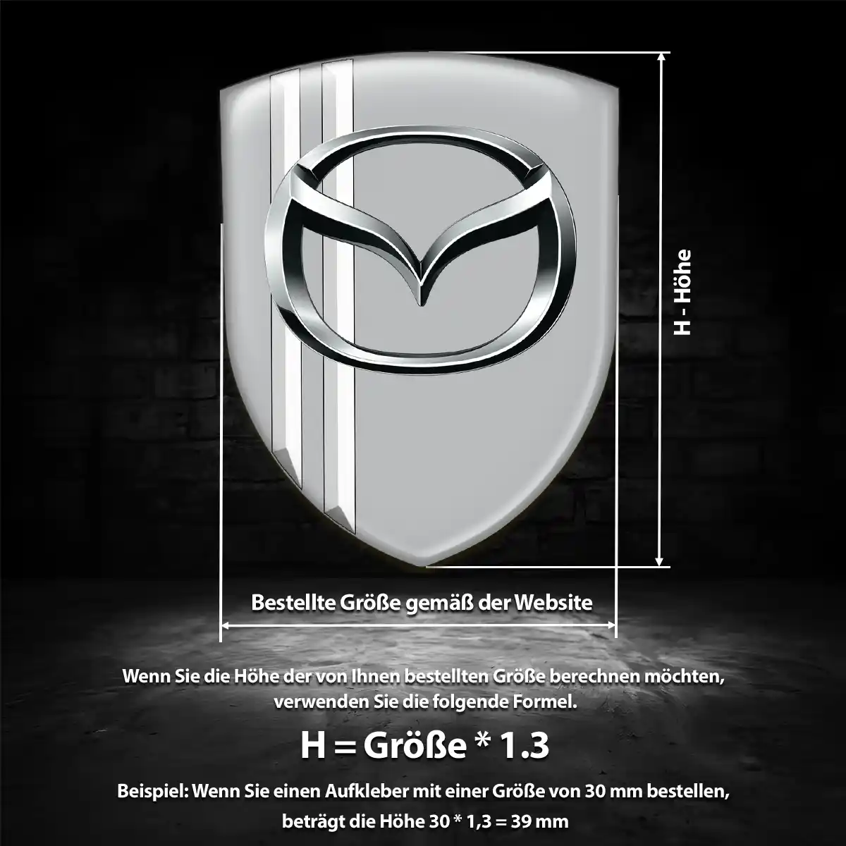 Mazda Embleme Auto Hohe Qualität