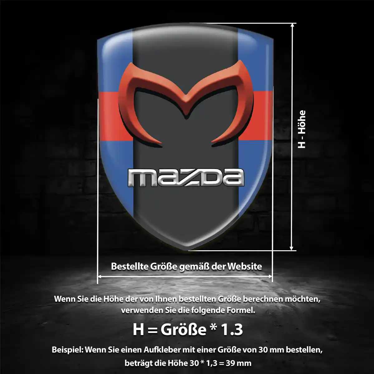 Mazda Embleme Hohe Qualität