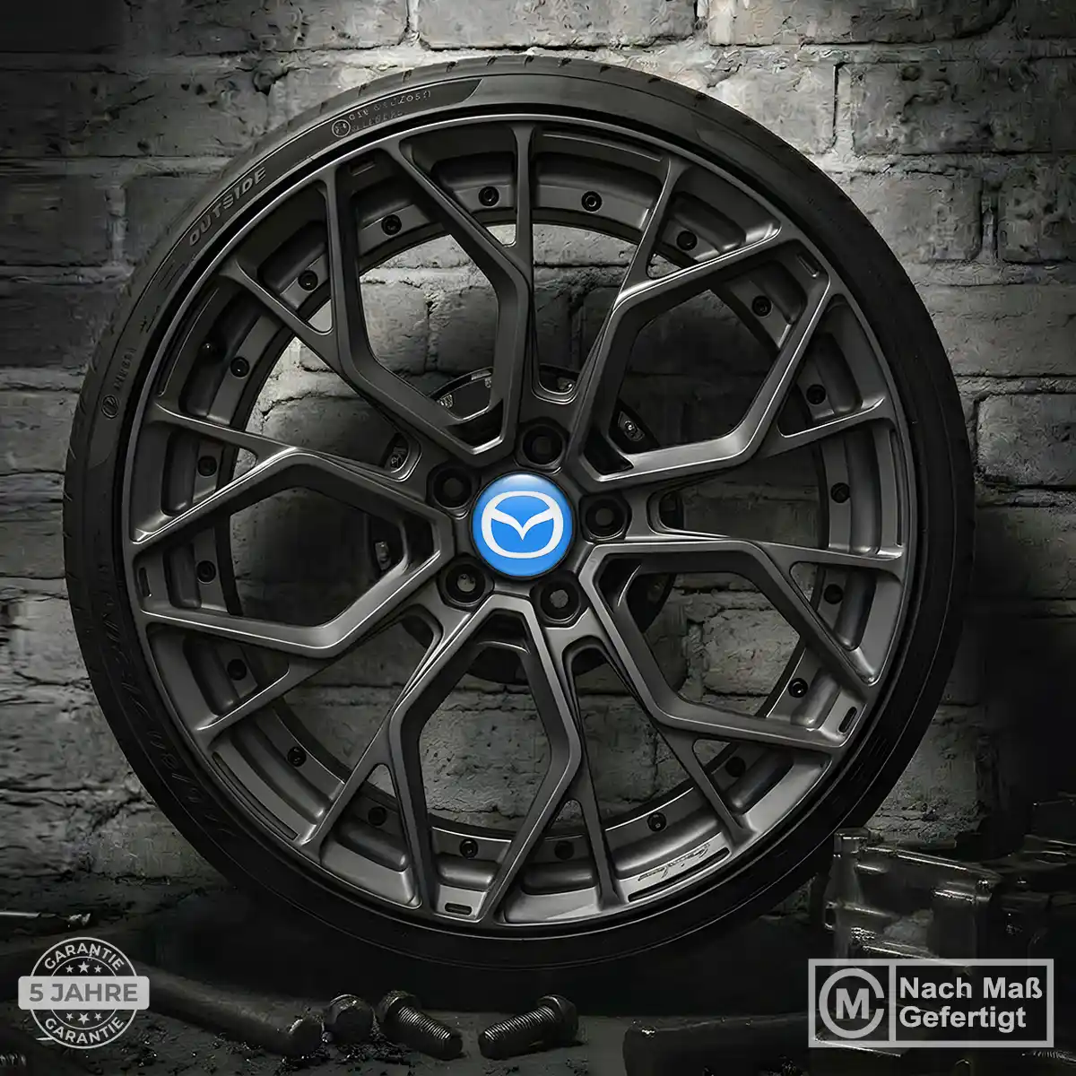 Mazda Felgenemblem Aufkleber Premium-Edition