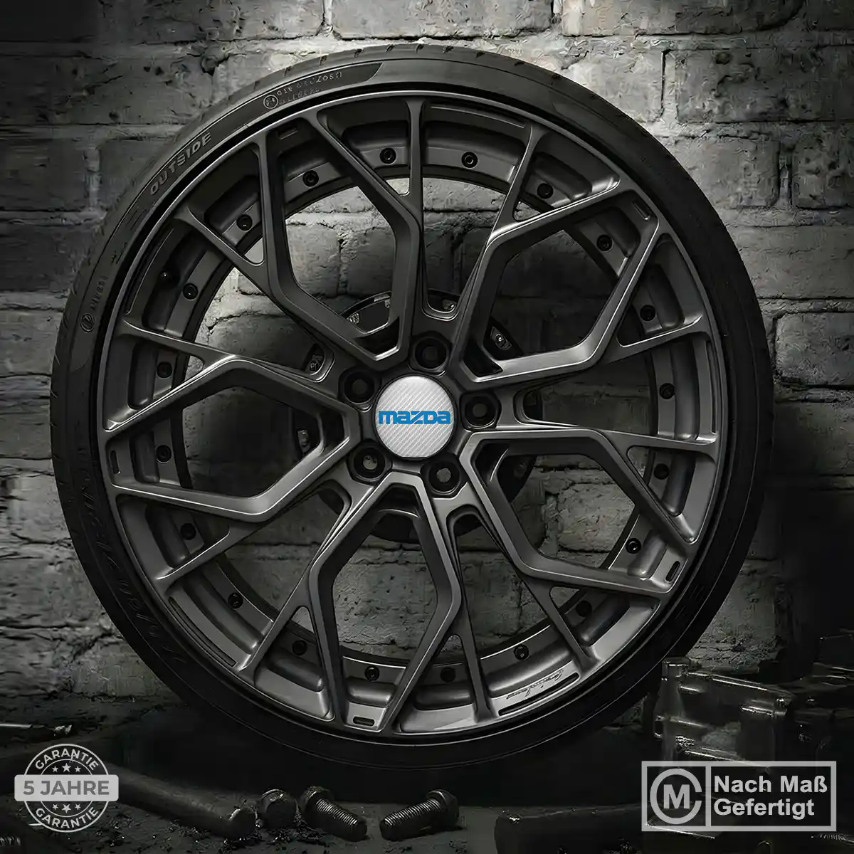 Mazda Nabendeckel Aufkleber Markenedition
