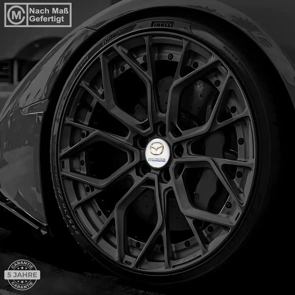 Mazda Nabenkappen Aufkleber Markenedition