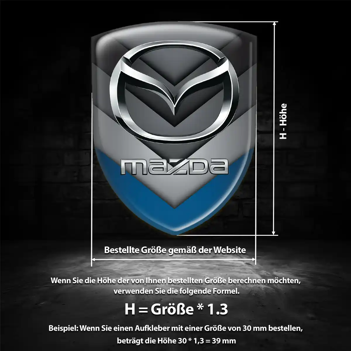 Mazda Silikon Aufkleber Embleme Auto Stilvolles Design