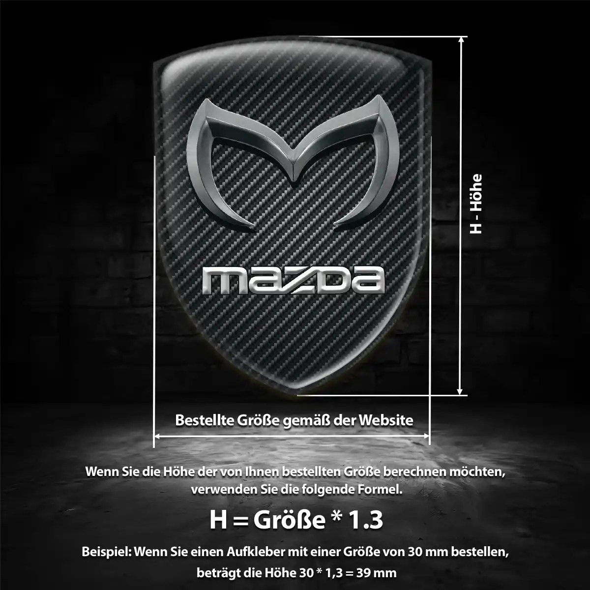 Mazda Wappen Aufkleber Auto Hohe Qualität