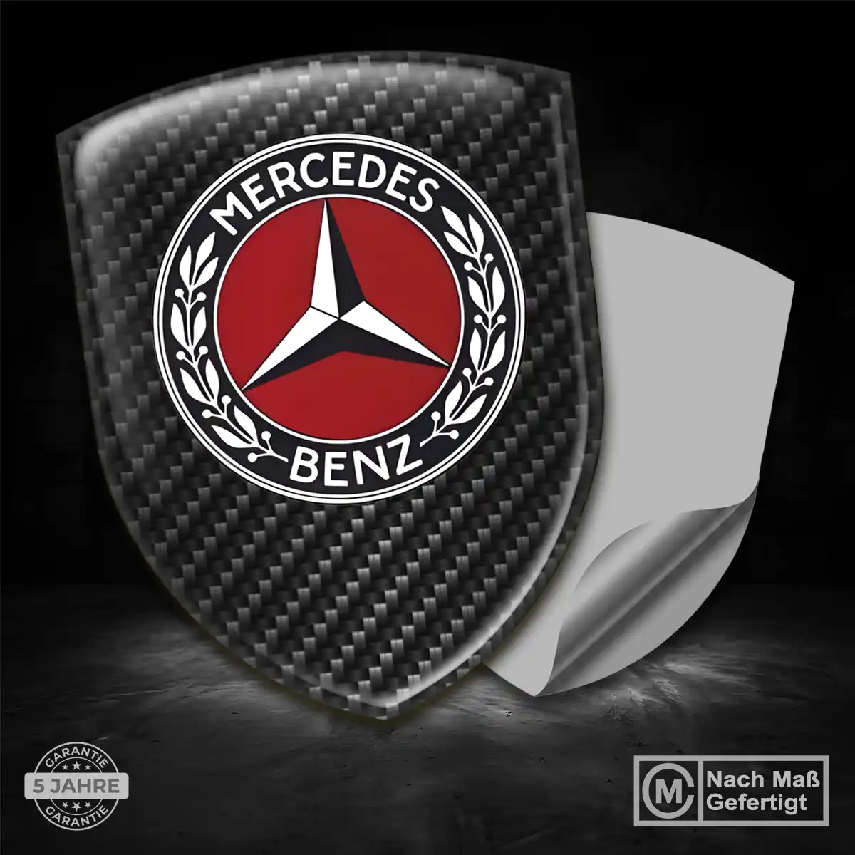 Mercedes 3D Gel Aufkleber Auto Hohe Qualität