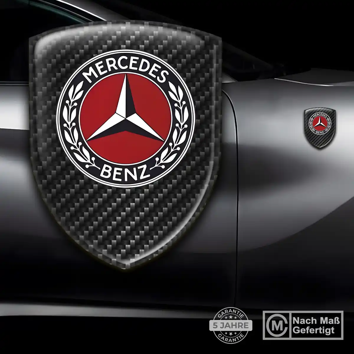 Mercedes 3D Gel Aufkleber Auto Hohe Qualität
