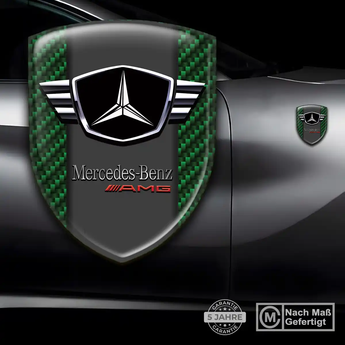 Mercedes 3D Gel Aufkleber Auto Premium-Edition