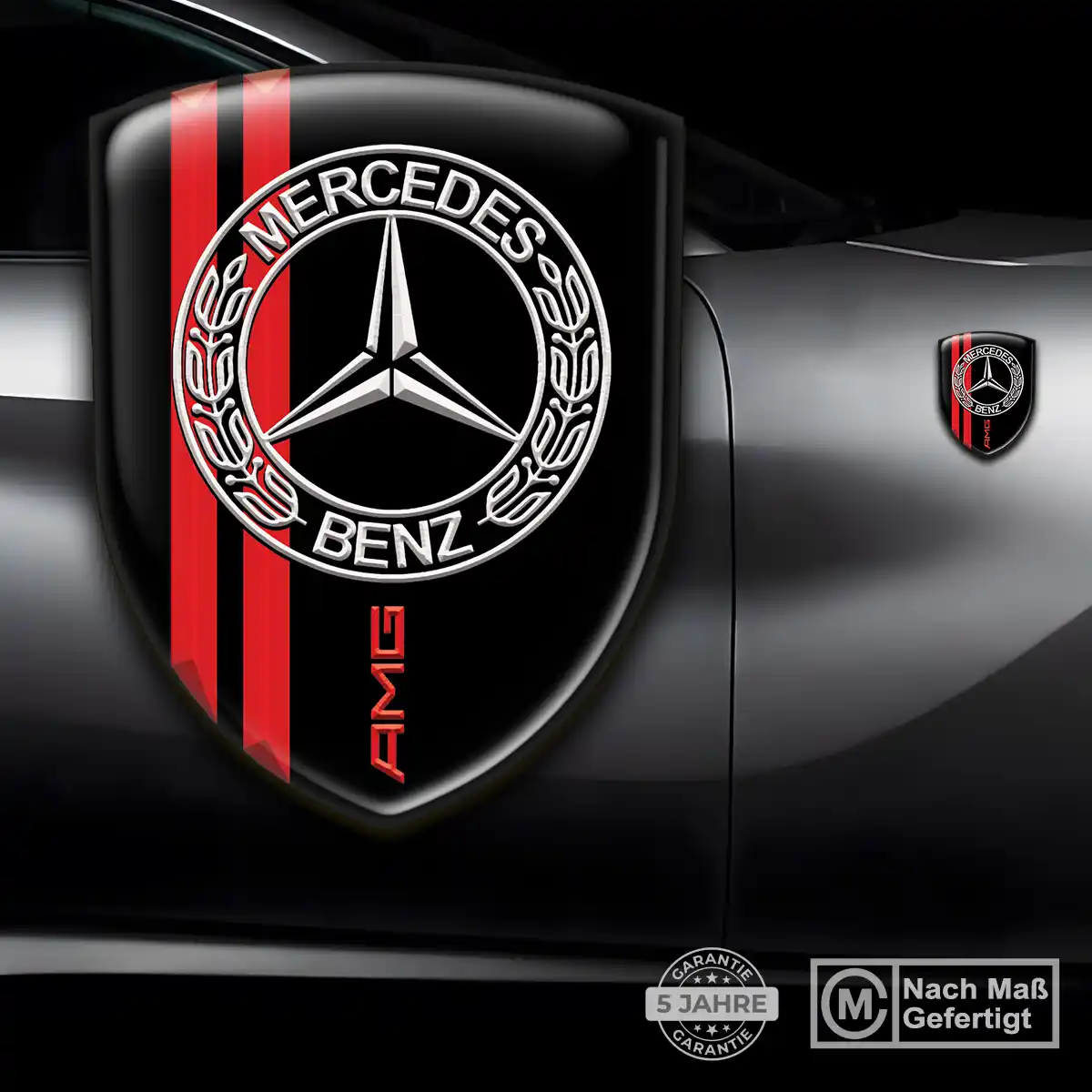 Mercedes 3D Gel Aufkleber Auto Stilvolles Design