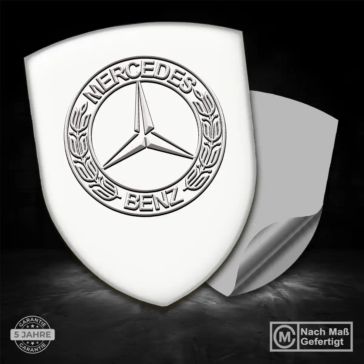 Mercedes 3D Gel Aufkleber Emblem Auto Limitierte Auflage