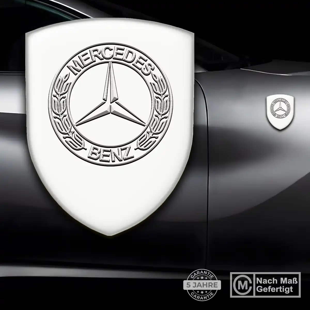 Mercedes 3D Gel Aufkleber Emblem Auto Limitierte Auflage