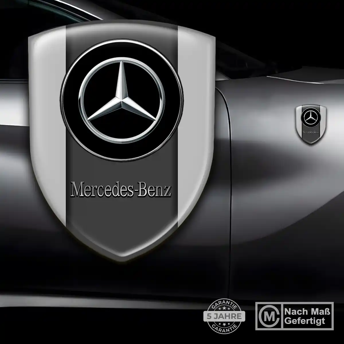Mercedes 3D Gel Aufkleber Emblem Auto Premiumqualität