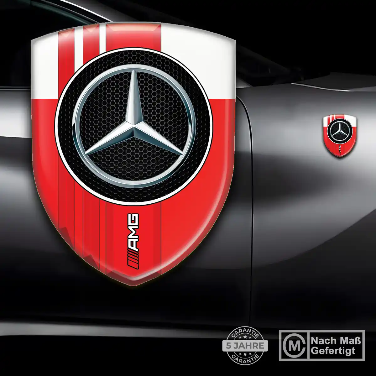Mercedes 3D Gel Aufkleber Emblem Hohe Qualität
