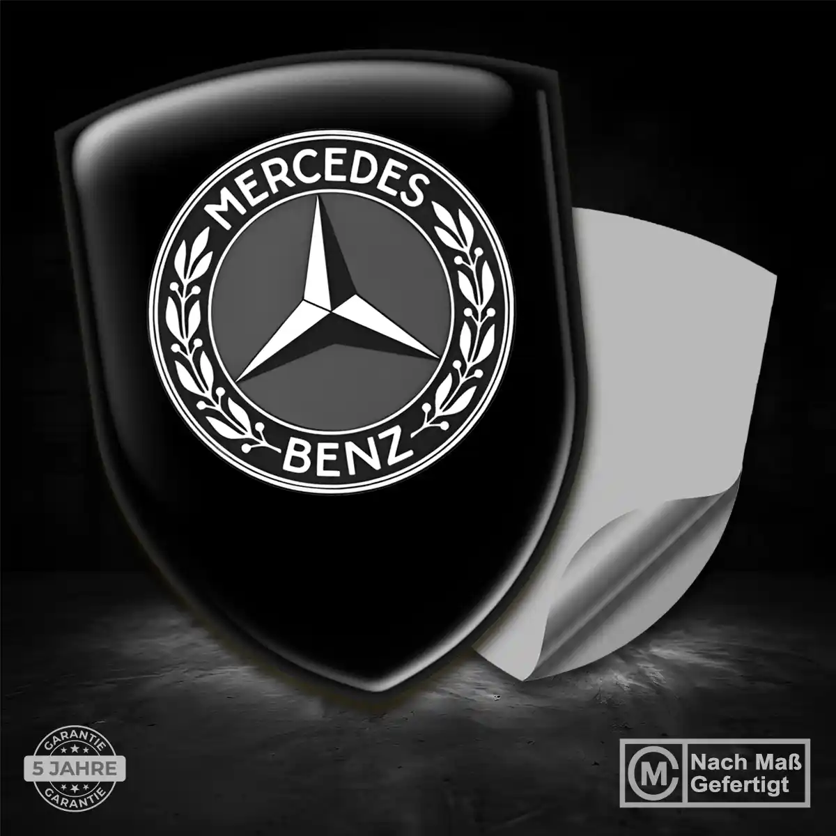 Mercedes 3D Gel Aufkleber Emblem Limitierte Auflage