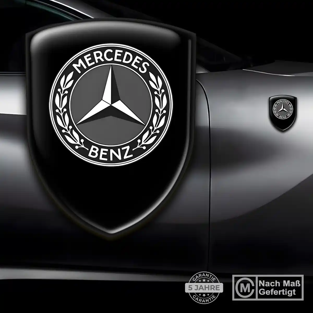 Mercedes 3D Gel Aufkleber Emblem Limitierte Auflage