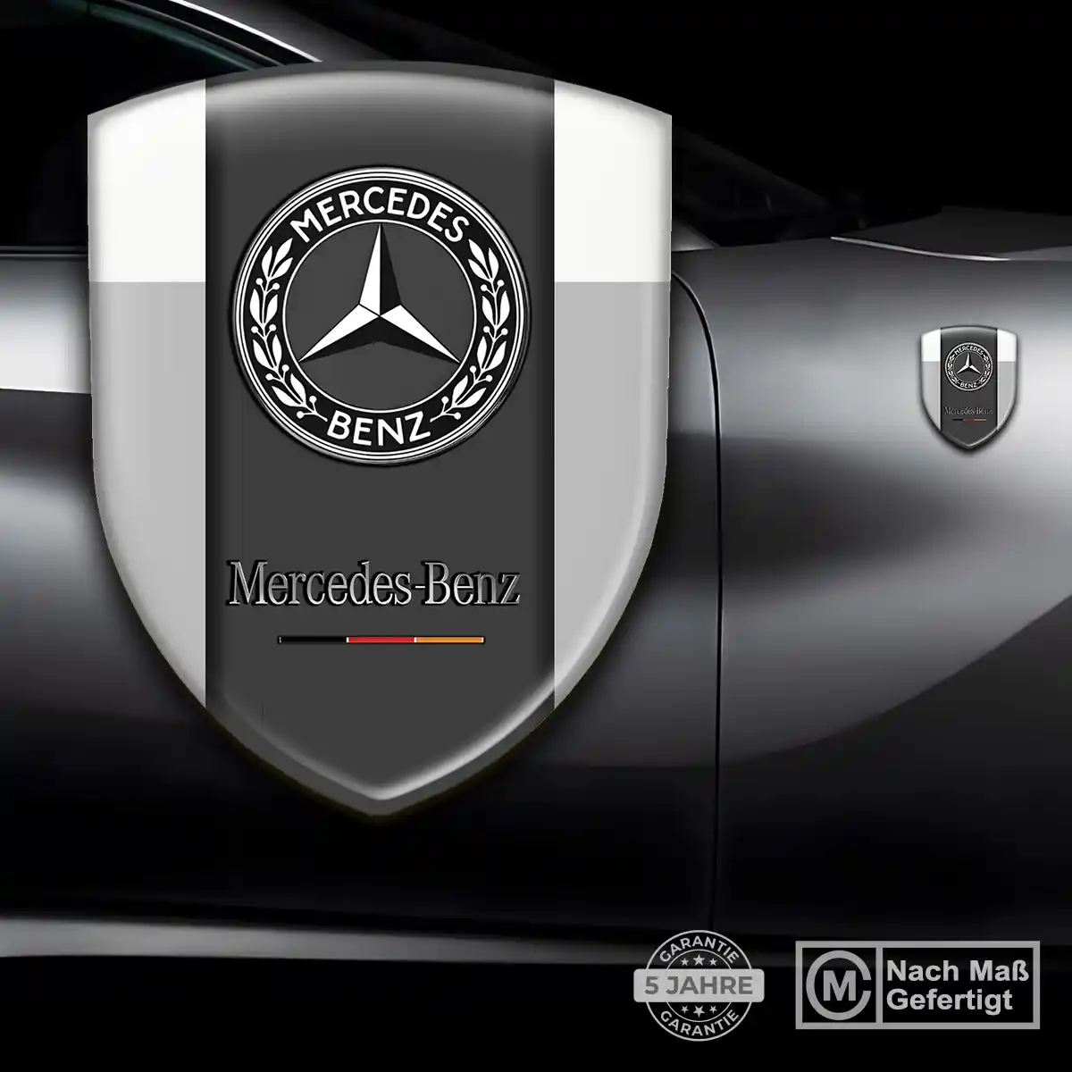 Mercedes 3D Gel Aufkleber Emblem Premium-Edition