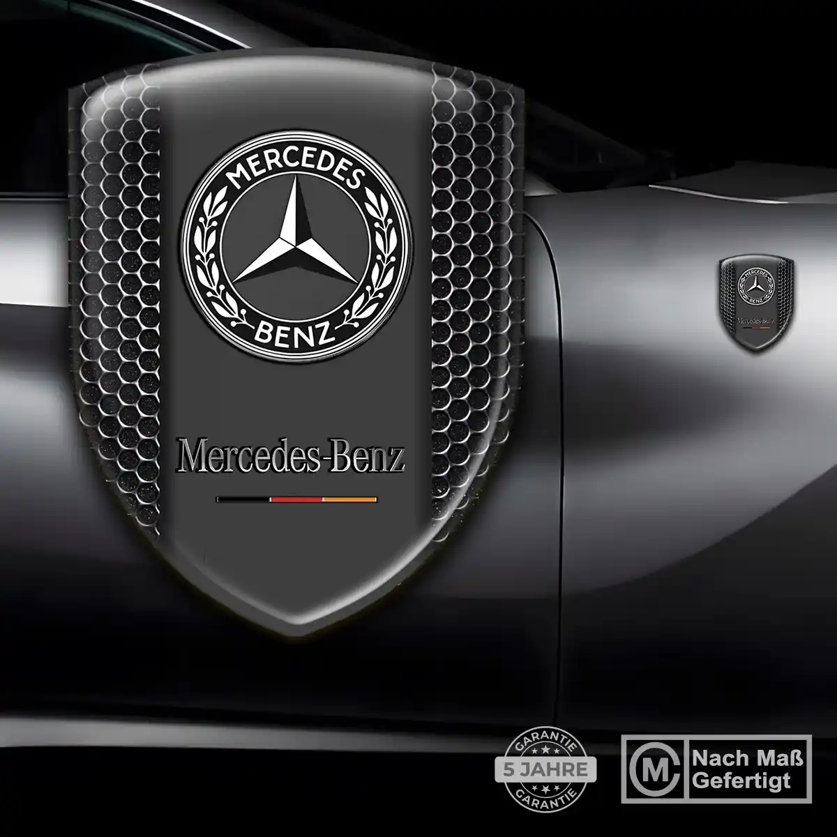 Mercedes 3D Gel Aufkleber Emblem Premiumqualität