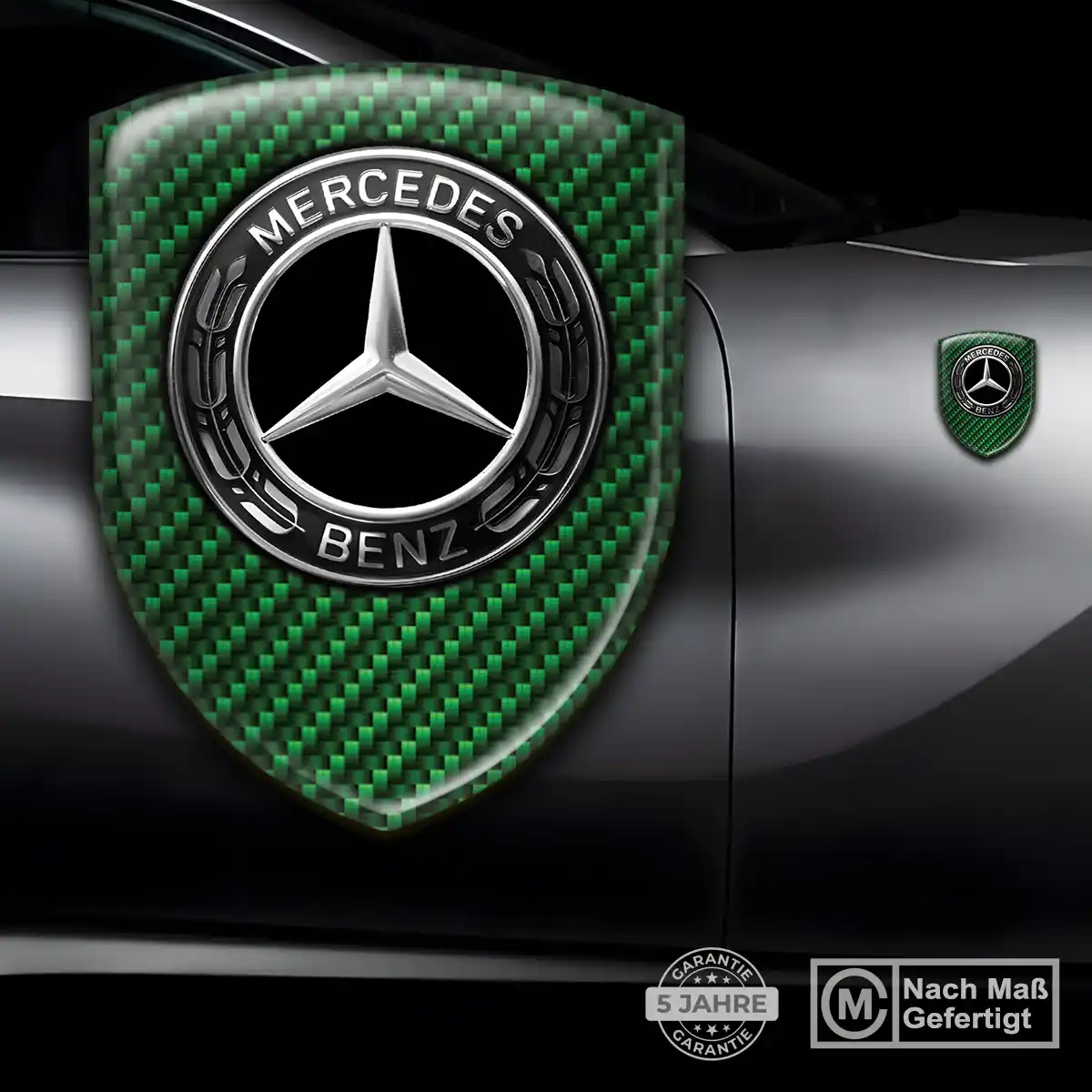 Mercedes 3D Gel Aufkleber Emblem Stilvolles Design